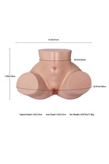 Ariana: 26LB Silicone Butt Sexdoll L-10 Torso Hip Realistic Pocket Pussy Ass for Men