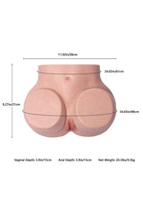 Diana: 21LB Pussy Ass Masturbator L-14 Lifelike Silicone Butt Sex Toy