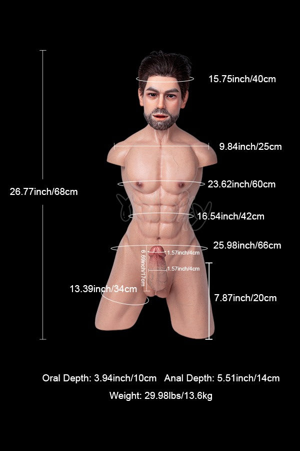 Realistic Male Sex Doll Torso