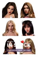 Silicone Sex Doll Head In Stock